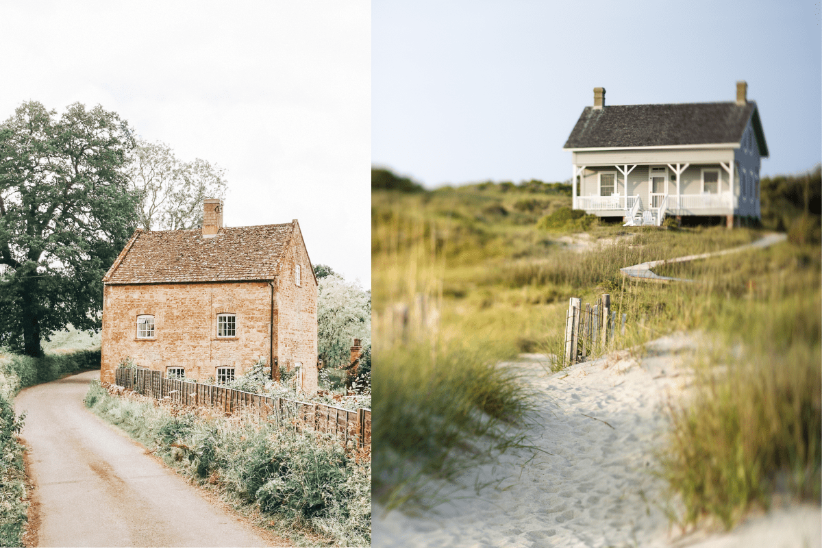 Stone Cottage or Beach Cottage? How about both? – Cozy Ramble Cottage